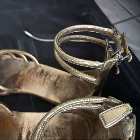 Prada gladiator sandals rope cuff shoe strap sandals ankle bracelet flats y2k - Picture 5 of 9